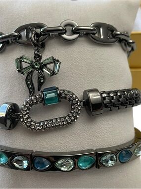 Bomb Party Gem Society Stack ST49025 “All Wrapped With A Bow” Hematite NIB